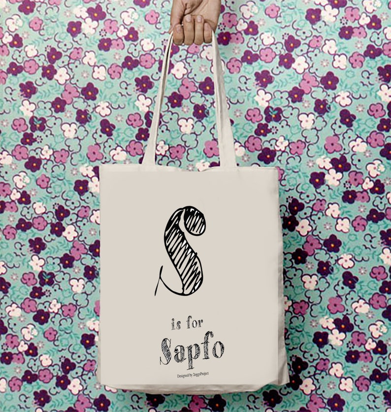 Custom Name Bag, Canvas Tote Bag Personalized, Monogram Bag Tote, Your