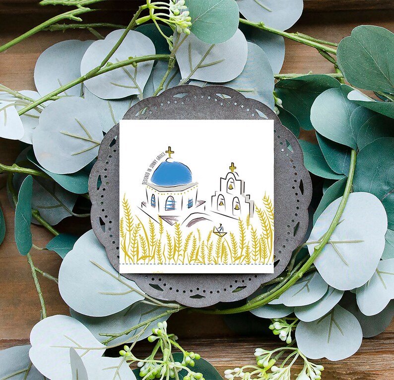 Coasters set of 4/ Housewarming gift from Greece/ Greek mythology/ Couples gift/ EROS. image 6