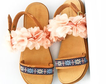 Greek sandals~ Unisex Kids' Shoes leather/ Hermes sandals for boys make Spartan Roman shoes for children.