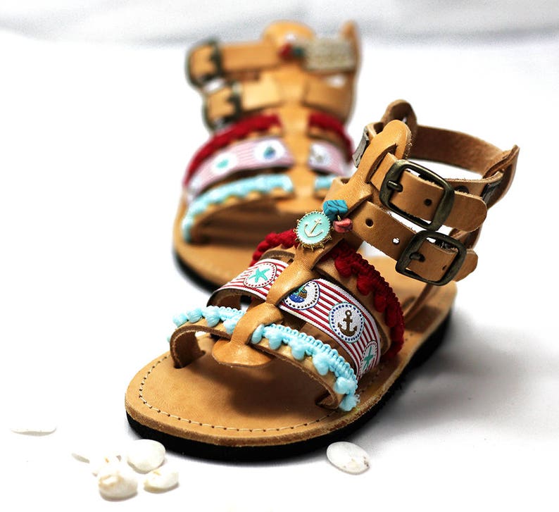 Unisex Kids' Shoes perfect as Summer Sandals/ Decorated sandals/ Toddler Sandals. image 9