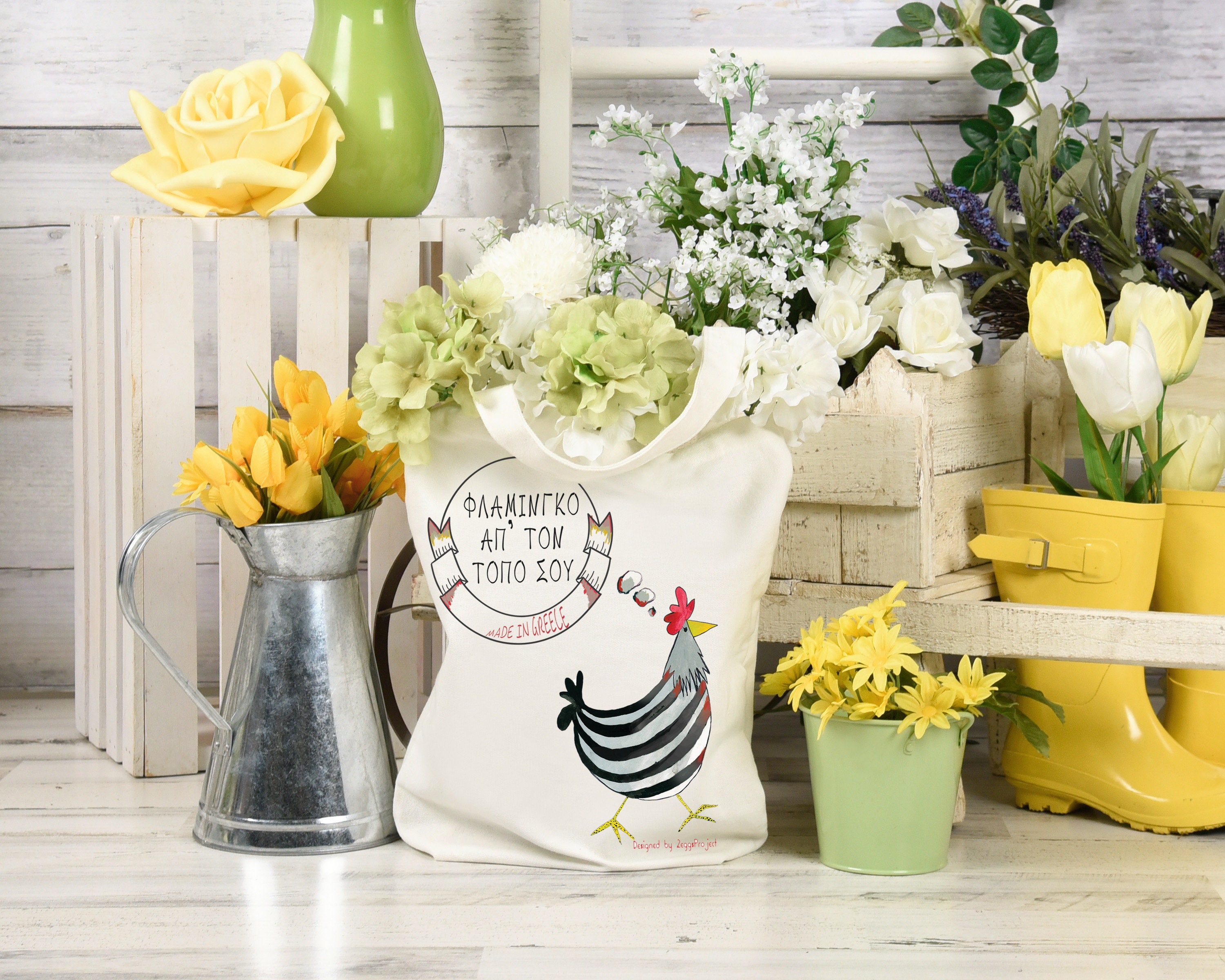 Graphic Tote Bag Illustration Canvas Printed Tote Bag With - Etsy