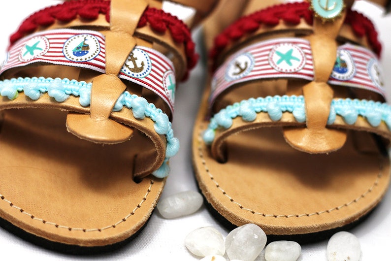 Unisex Kids' Shoes perfect as Summer Sandals/ Decorated sandals/ Toddler Sandals. image 8