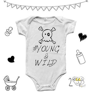 Gift for baby boy Bodysuit with quote Young & wild and handmade sandals made in Greece make hipster baby boy coming home outfit image 7