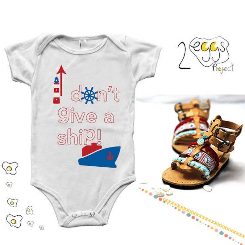 Nautical baby outfit  Summer baby clothes quote funny I image 1