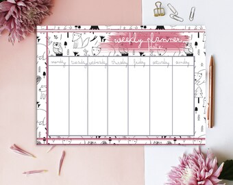 2022 planner cover printable – 2022 desk planner week on one page makes cute new year gift for busy mom. 2022 weekly planner inserts a4