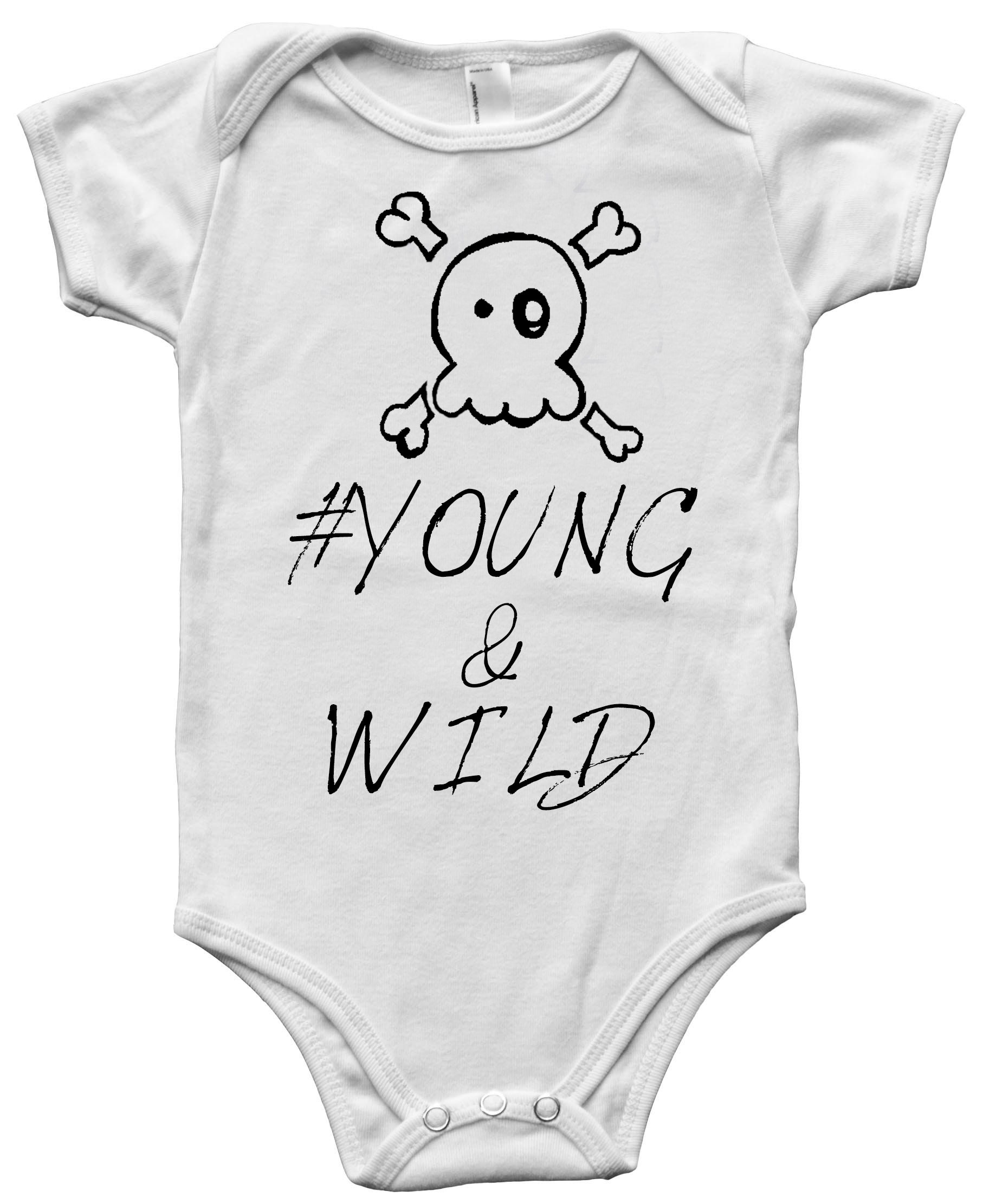 Gift for Baby Boy Bodysuit With Quote young & Wild and Handmade Sandals Made in Greece Make