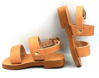 Greek sandals~ Unisex Kids' Shoes leather/ Hermes sandals for boys make Spartan Roman shoes for children.