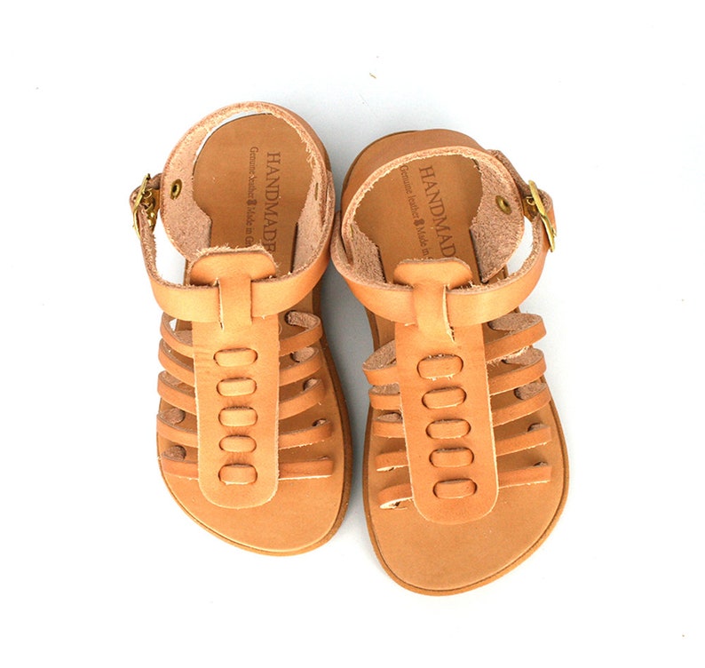 Sandals for Kids Brown Leather Sandals for Baby Boy Make Cute Gladiator
