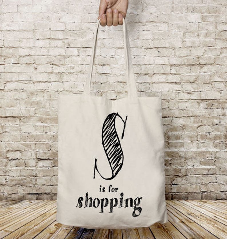 Custom name bag, canvas tote bag personalized, monogram bag tote, your text here, your logo here, printed tote bag, reusable grocery bag image 3