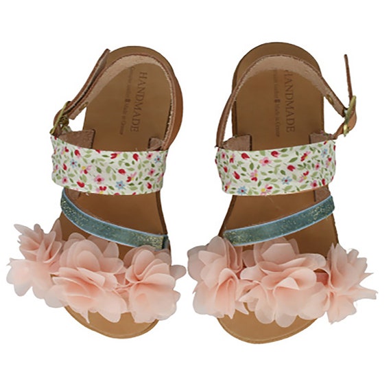 Sandalias étnicas para niños: las sandalias Boho con pompón y | Etsy España