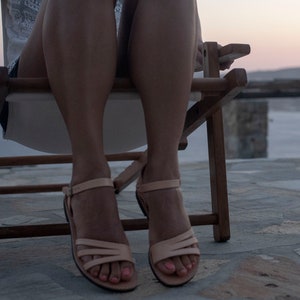 Griechische sandalen roman sandals natural color sandal image 2