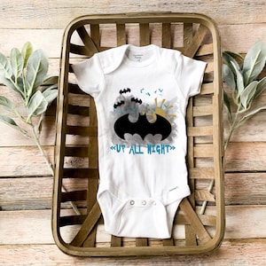 Bodysuit baby superhero, New Baby Gift, Sleepsuit, Baby Clothing, Short Sleeve Bodysuit Baby, New baby Fashion, New superhero baby arrival image 1