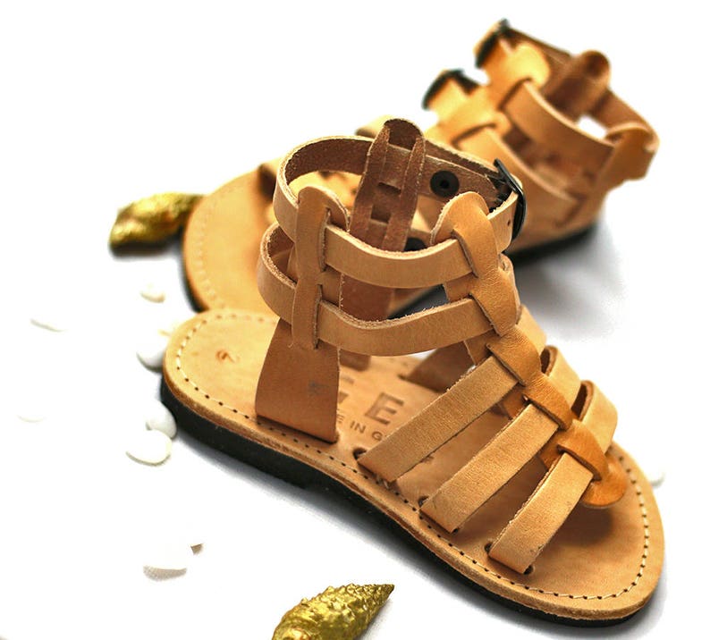 Sandals for kids Brown leather sandals for baby boy make Etsy