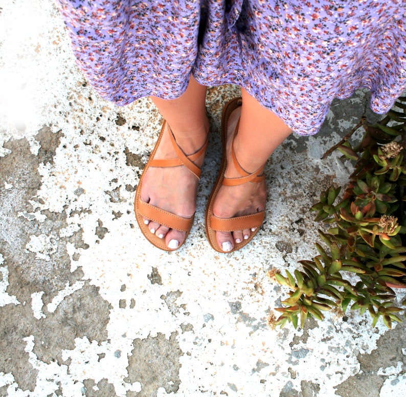female hand made sandals