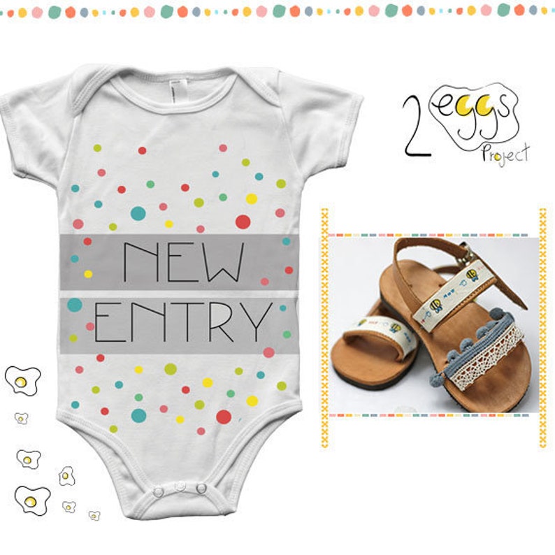 Gift for baby girl coming home Bodysuit with quote New entry and handmade sandals made in Greece make cute baby girl hospital outfit image 1