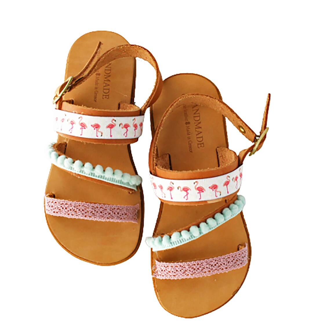 Girls Sandals, Kids Sandals, Greek Leather Shoes, Boho Kids Sandals