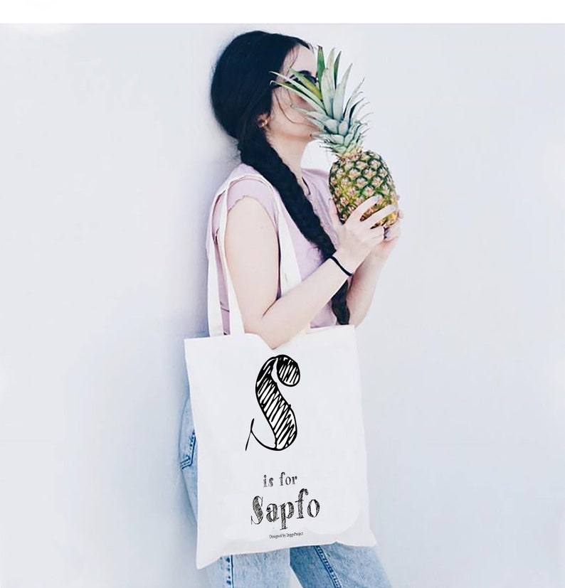 Custom Name Bag, Canvas Tote Bag Personalized, Monogram Bag Tote, Your