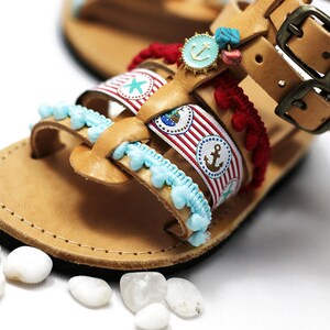 Unisex Kids' Shoes perfect as Summer Sandals/ Decorated sandals/ Toddler Sandals. image 2