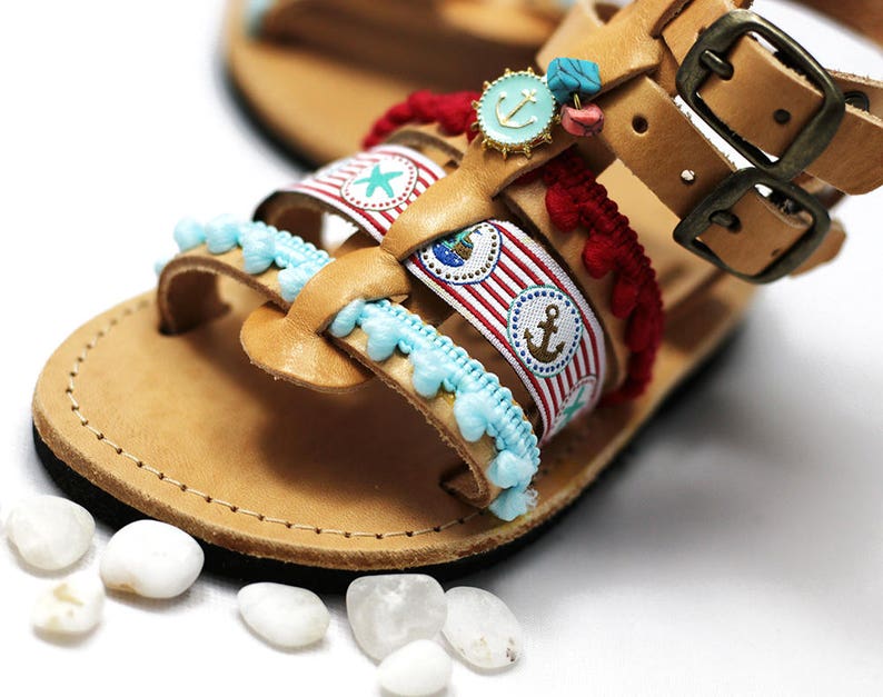 Unisex Kids' Shoes perfect as Summer Sandals/ Decorated sandals/ Toddler Sandals. image 2