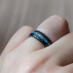 EBONY GALAXY bentwood ring, wooden ring, wedding ring, anniversary, gift image 4