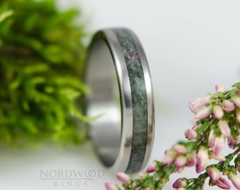Titan & Zoisit mit Rubin Stein Ring, Ehering, Jahrestag, Geschenk, für sie