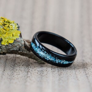 EBONY GALAXY bentwood ring, wooden ring, wedding ring, anniversary, gift image 3