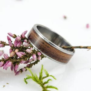 Titanium & Rosewood Ring, titanium ring, wedding ring, anniversary, gift, for him, for her, wooden