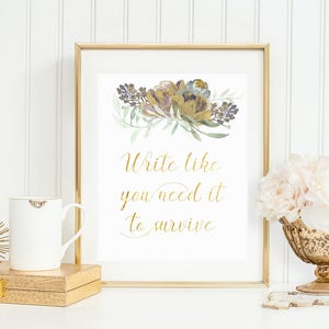 Schreibe wie du brauchst, um zu überleben, digitaler Download, hamilton print, hamilton zitate kunst, hamilton printable, hamilton Musical, Zitat print