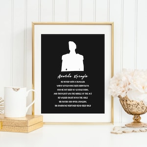 Anatole Kuragin print, digital download, The Great Comet of 1812, Natasha Pierre and the Great Comet of 1812, war and peace, printable art