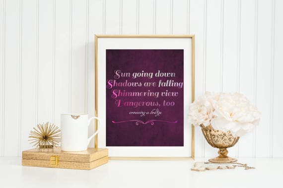 Crossing A Bridge Digital Download Anastasia Lyrics Etsy Crossing A Bridge Digital Download Anastasia Lyrics Etsy
