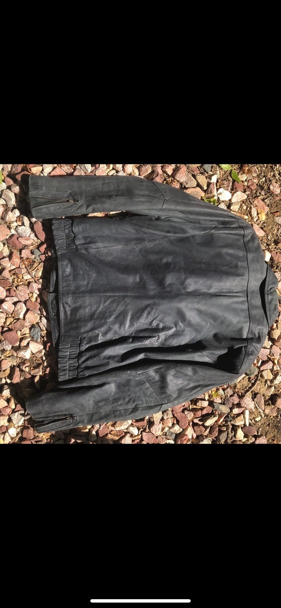 Men’s Large Vintage Leather Bomber Jacket Air For… - image 7