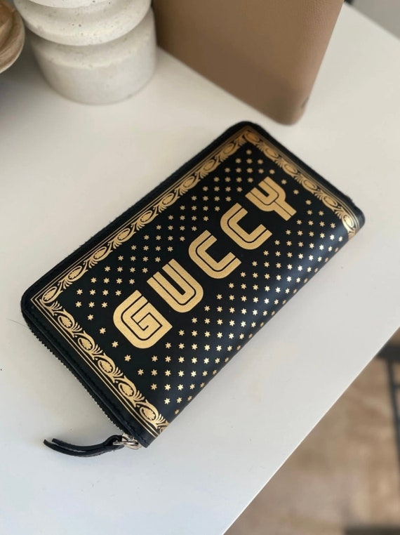 Gucci leather wallet (Guccy) Black