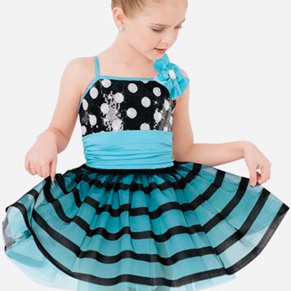 Little Miss Broadway  Tap Jazz Musical Theatre Kids Solo Costume Competition Dance  XLC Extra Large Child