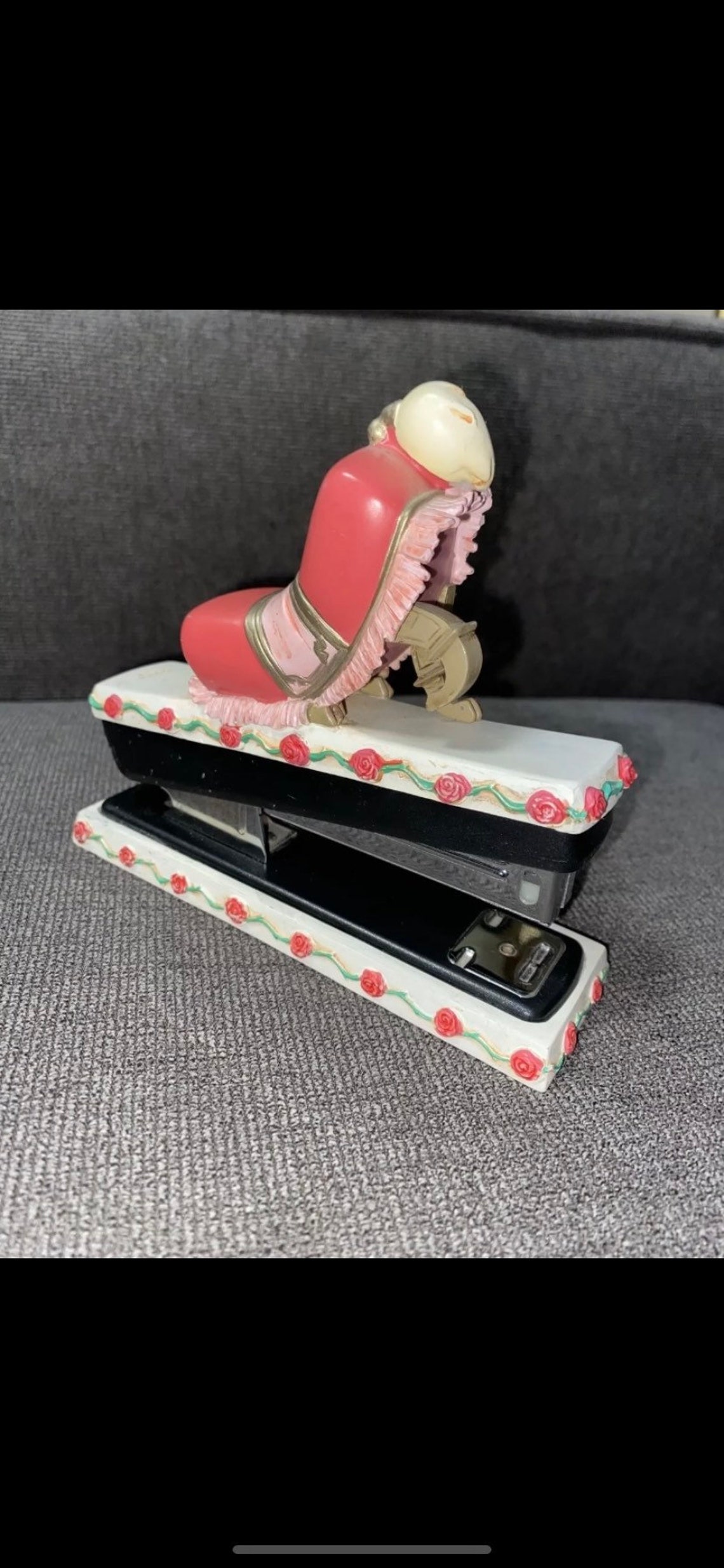 Ultra Rare Beauty and the Beast Stapler Dog Footstool Disney Etsy