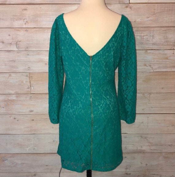 Next teal top lace dress