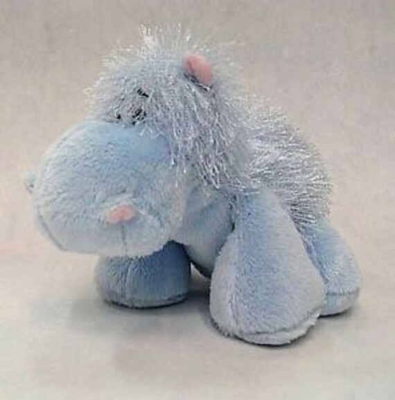 Baby Blue Hippo Plush Baby Hippo 