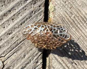 Beautiful Vintage Copper Large Filigree Ring sz 5.5