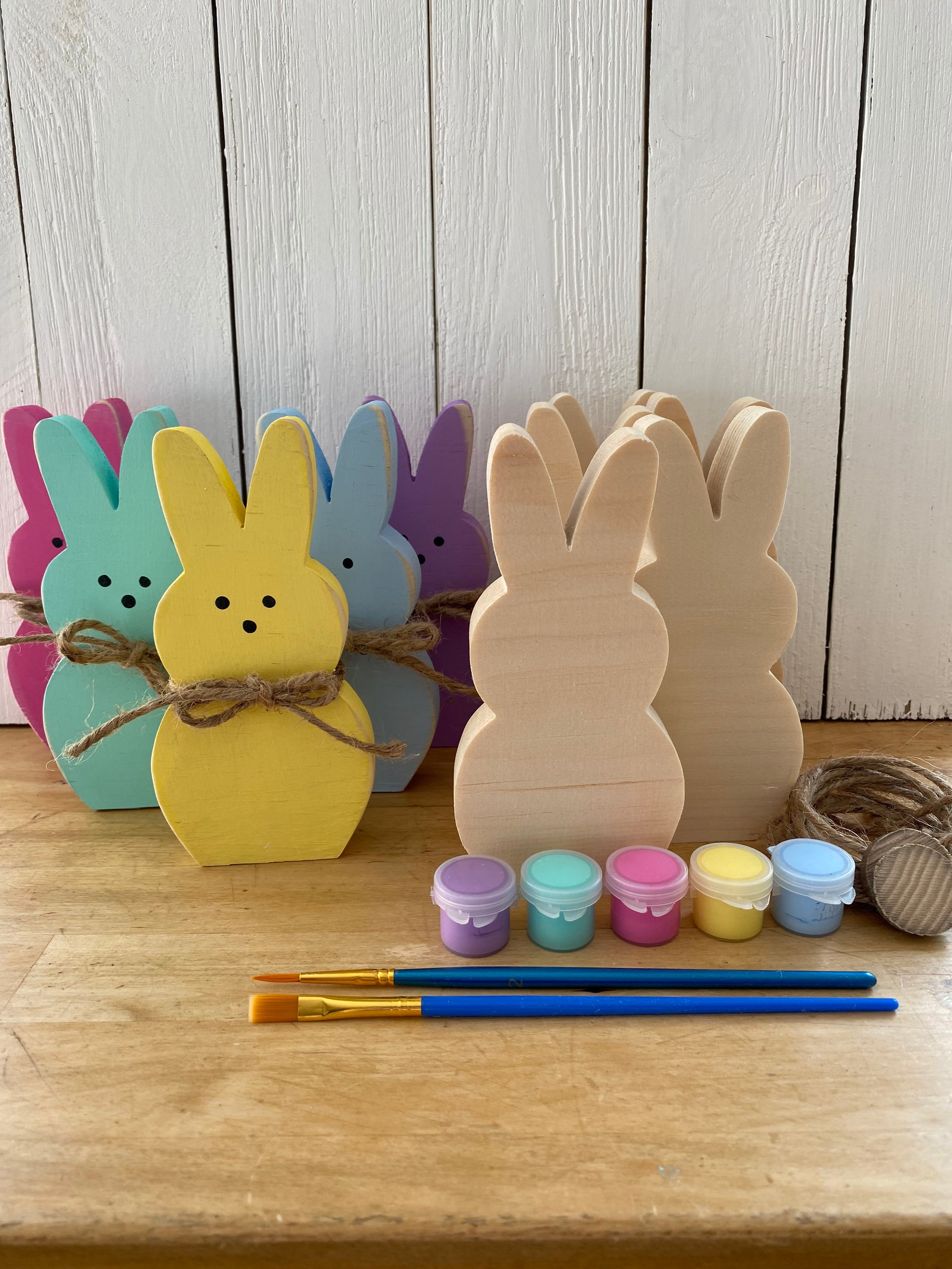 Easter Crafts For Kids  Wood Block Easter Bunny - Must Have Mom