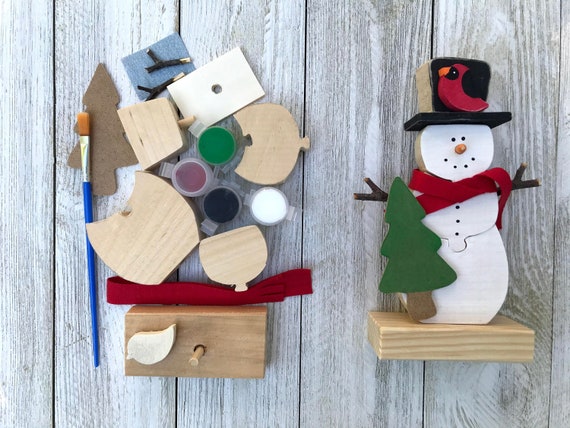 Download Christmas Craft Kit Wooden Craft Kit Adult Painting Kit Etsy PSD Mockup Templates