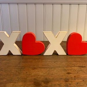 Hugs and Kisses, Valentine Decor, Valentine Farmhouse, Anniversary Gift, Modern Farmhouse, Tier Tray Decor, Valentine Prop,