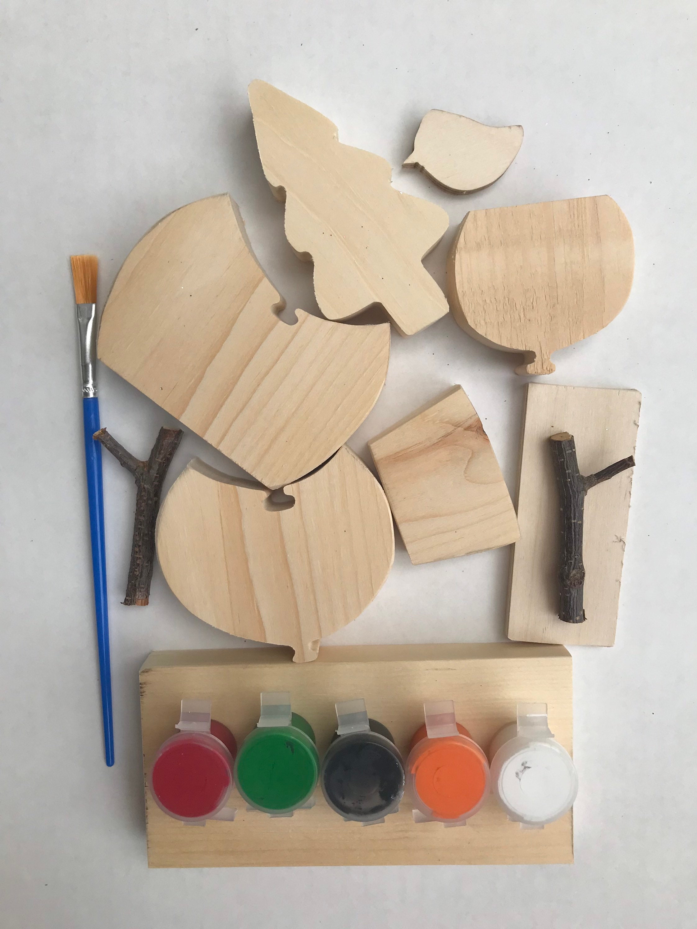 10 Kits DIY Bonhomme De Neige En Bois – Décorations Noël 3D Pour Enfants – Activité Créative Manuelle Et Décoration Festive