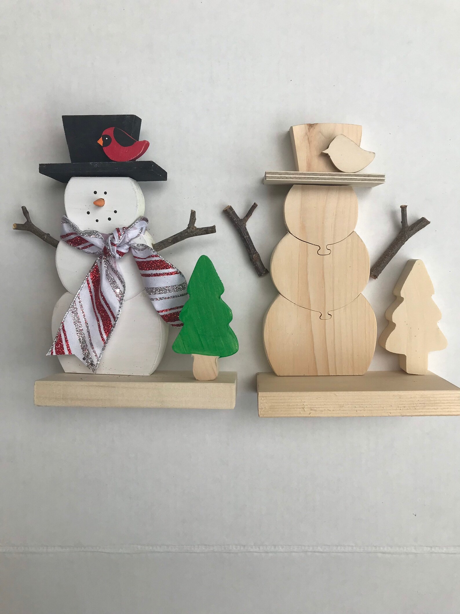 Christmas Wood Craft DIY Kit Adult and Kids Craft With Paint Etsy