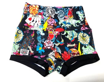 high waisted crossfit shorts