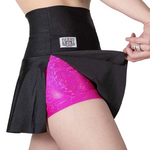 Derby Kiss Athletic Holographic Hot Pink skort