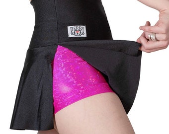 Derby Kiss Athletic Holographic Hot Pink skort