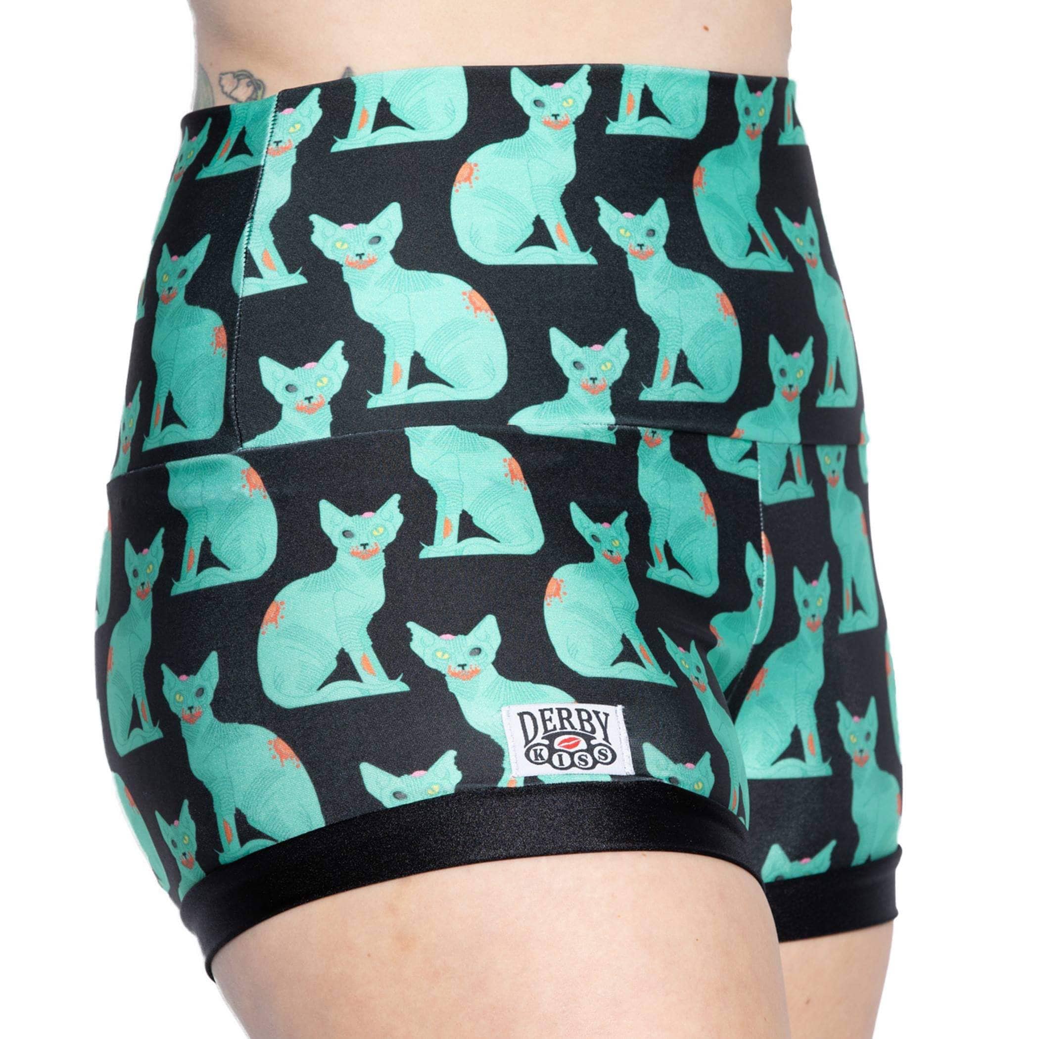 cat booty shorts