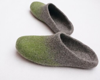 Men felted shoes Felted slippers Men slippers Felted slippers for men Mens house shoes Mens clogs Mann Hausschuhe männliche Hausschuhe