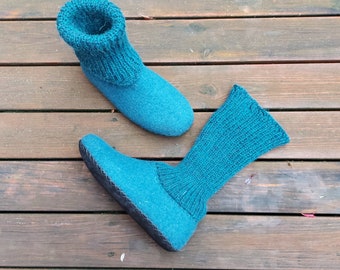 Filz Hausschuhe gefilzt Clogs Bio Hausschuhe Hausschuhe für Frauen Socken