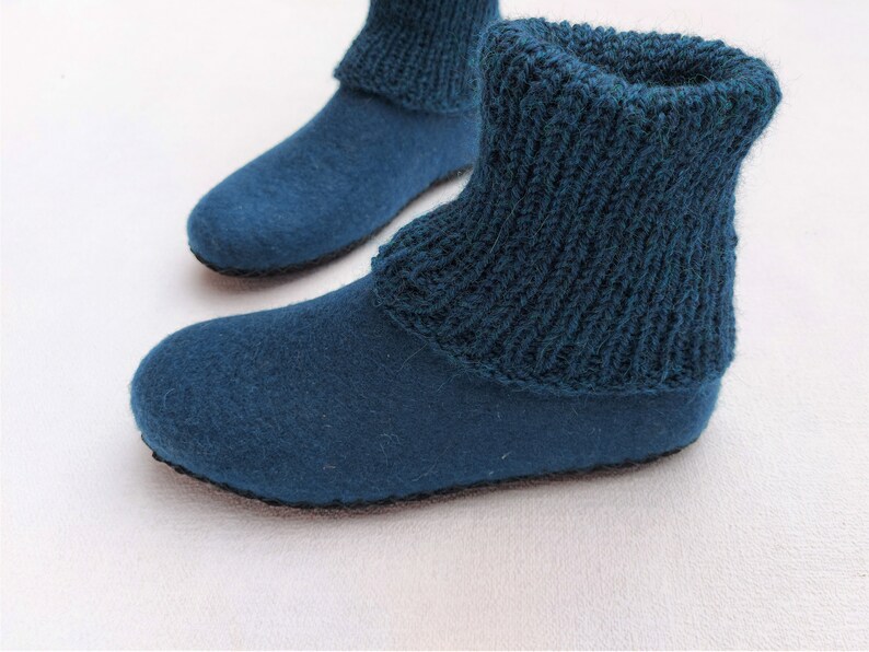 cushy felt clog slippers