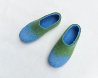 Felt slipper Unisex felted slippers Felt slippers Men slippers Men clogs Wool clogs Women clogs Felt shoes